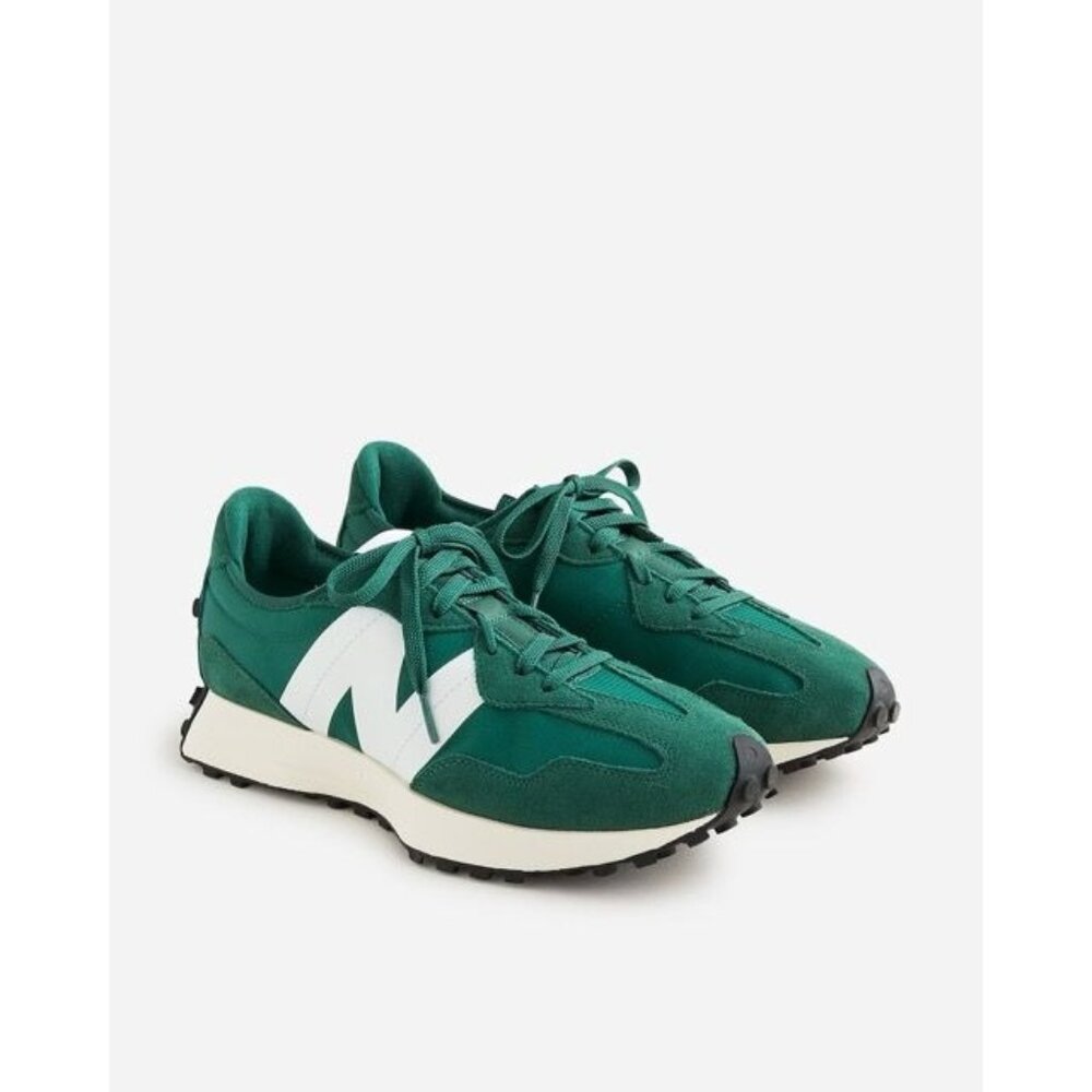 New Balance Forest Green and White Men's Athletic Sneakers